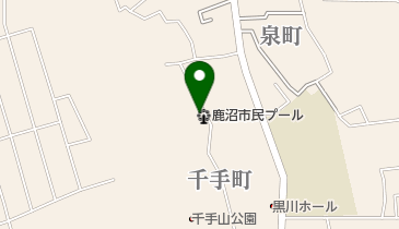 鹿沼市民プールの地図画像