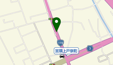 日光街道桜並木の地図画像