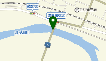 渡良瀬橋の地図画像