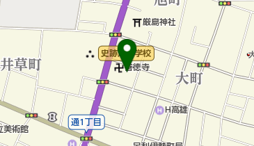 善徳寺の地図画像