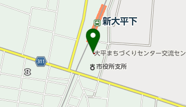 栃木市大平まちづくりセンター交流センタープラッツおおひらの地図画像