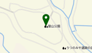 宇都宮市聖山公園の地図画像