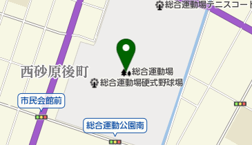 総合運動場の地図画像
