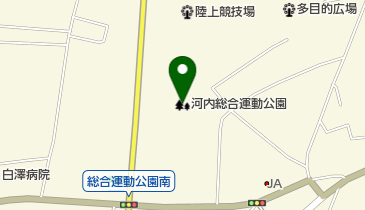 河内総合運動公園の地図画像