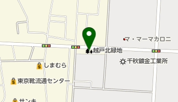 越戸北緑地の地図画像