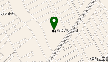 あじさい公園の地図画像