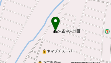 朱雀中央公園の地図画像