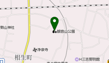 観音山公園の地図画像