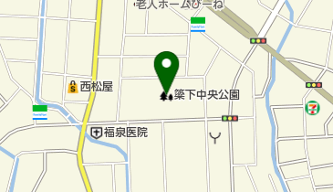 簗下中央公園の地図画像