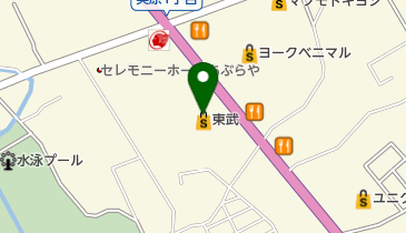 東武宇都宮百貨店大田原店の地図画像