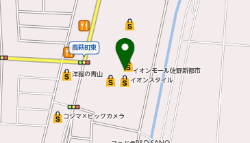 3COINS+plusイオンモール佐野新都市店の地図画像