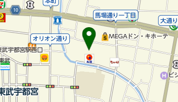 まんだらけ宇都宮店の地図画像