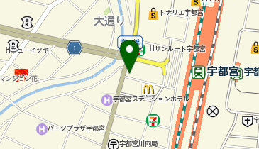 ニコニコレンタカー宇都宮駅前通り3丁目店の地図画像