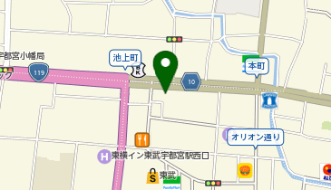 ライザップ宇都宮店の地図画像