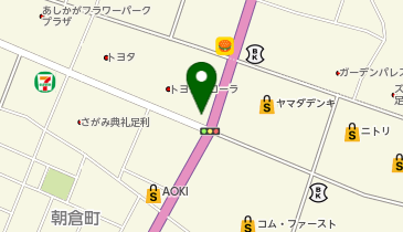 焼肉きんぐ足利朝倉店の地図画像