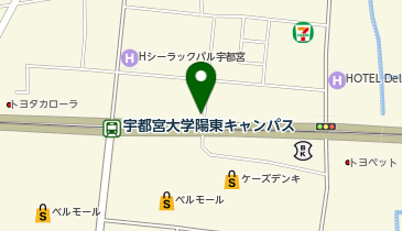 ゆず庵宇都宮陽東店の地図画像
