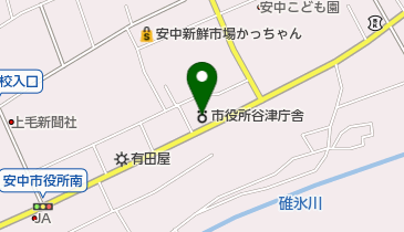 安中市役所谷津庁舎の地図画像