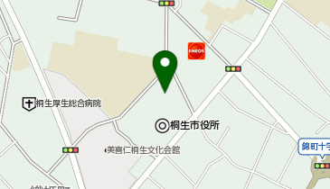 桐生市役所の地図画像