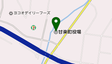 甘楽町役場の地図画像