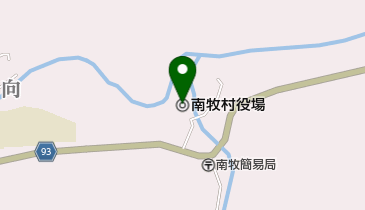 南牧村役場の地図画像