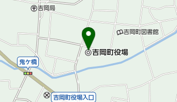 吉岡町役場の地図画像