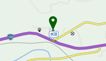 桐生市黒保根支所の地図画像