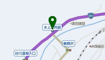 みなかみ町水上支所の地図画像