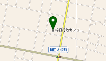 太田市綿打行政センターの地図画像