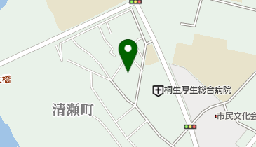 桐生警察署の地図画像