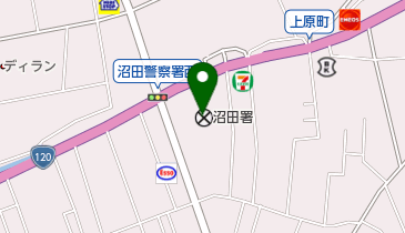 沼田警察署の地図画像