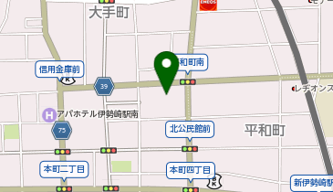 伊勢崎市保健センターの地図画像