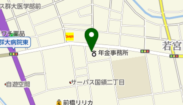 前橋年金事務所の地図画像