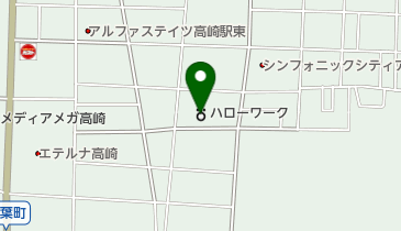 ハローワーク高崎の地図画像