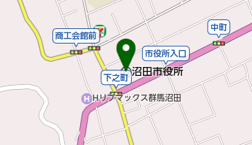 ハローワーク沼田の地図画像