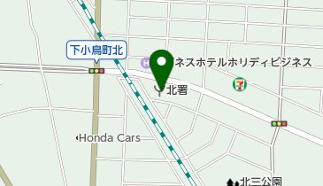 高崎北消防署の地図画像