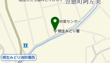 桐生みどり消防署の地図画像