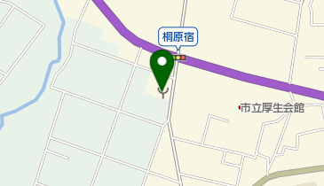 桐生市みどり消防署大間々新里分署の地図画像