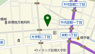 前橋市消防局中央消防署千代田分署の地図画像