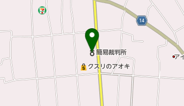 伊勢崎簡易裁判所の地図画像