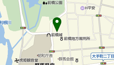 前橋家庭裁判所の地図画像