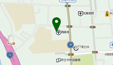 ゆうちょ銀行高崎店の地図画像