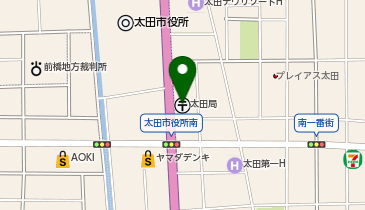 ゆうちょ銀行太田店の地図画像
