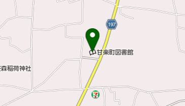 甘楽町図書館の地図画像