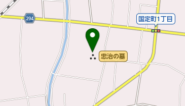 国定忠治遺品資料館の地図画像