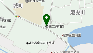 館林市第二資料館の地図画像