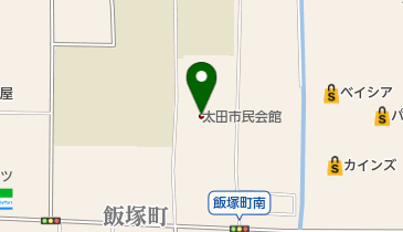 太田市民会館の地図画像