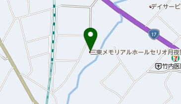三東メモリアルホールセリオ月夜野会館の地図画像