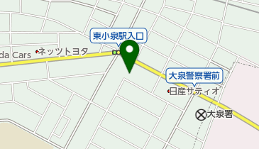 上毛新聞社大泉支局の地図画像
