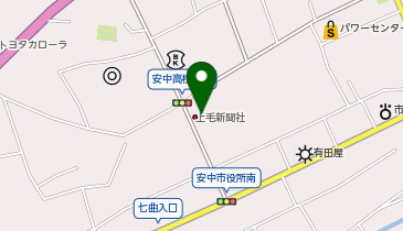 上毛新聞社安中支局の地図画像