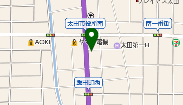 群馬テレビ(株)東毛支社の地図画像